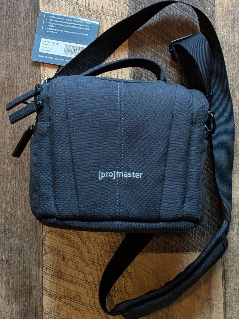 ProMaster Cityscape 10 Camera Bag Charcoal Gray Crossbody